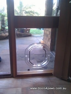 Supplied and installed into glass door